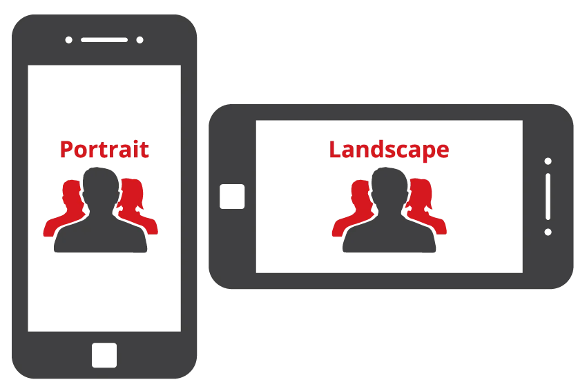 When shooting photos for your website, use the landscape orientation primarily for maximum flexibility