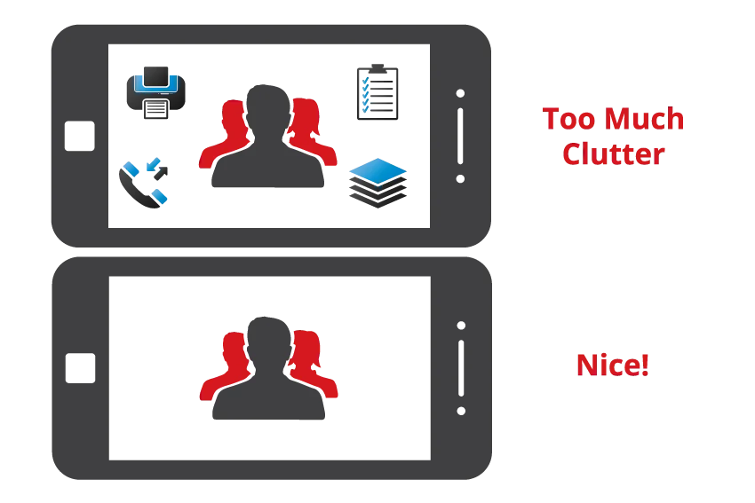 Clutter can be distracting in photos, but particularly in photos made for the web.